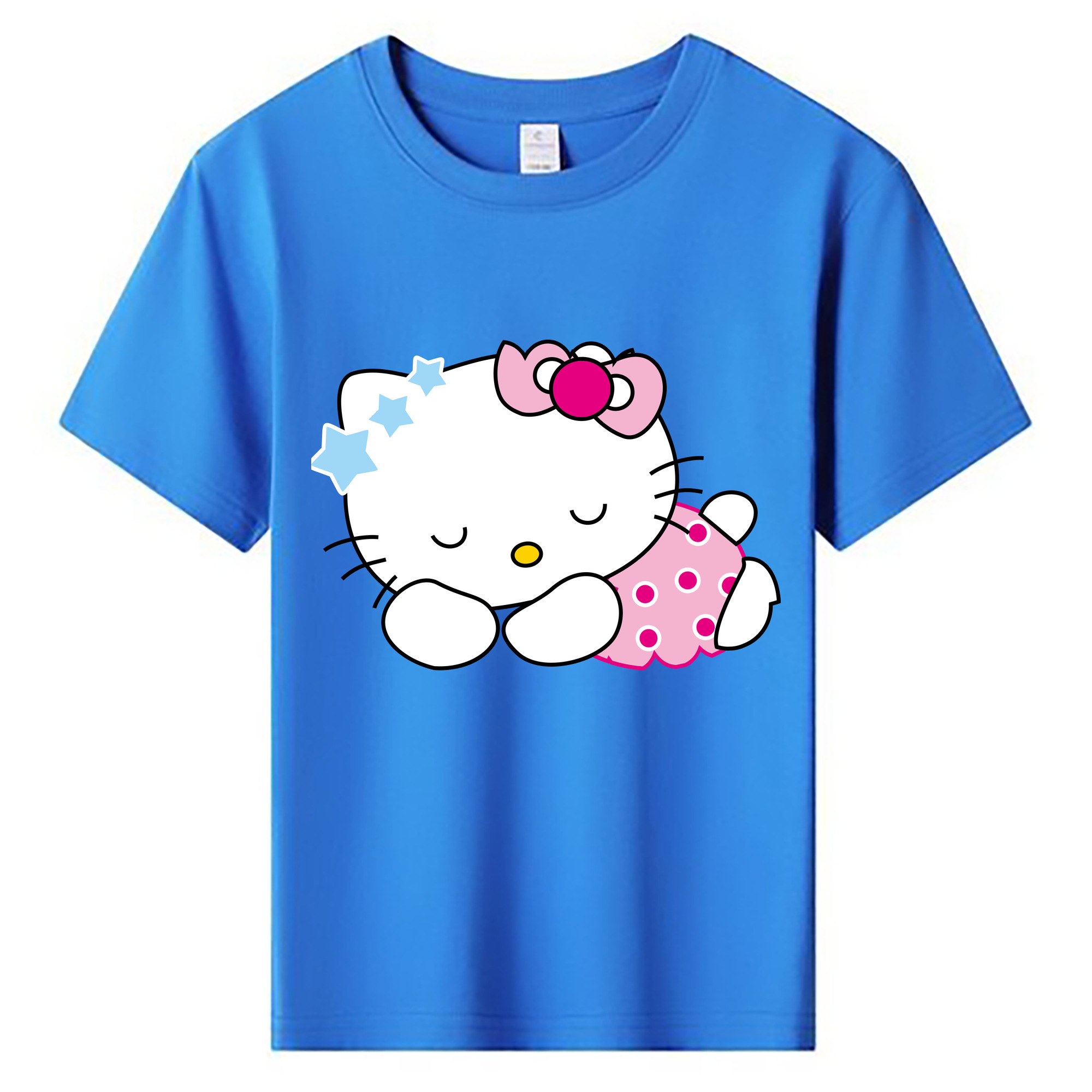 （画像用） Hello Kitty ハローキティ 綿100％キッズTシャツ（フロントプリント）